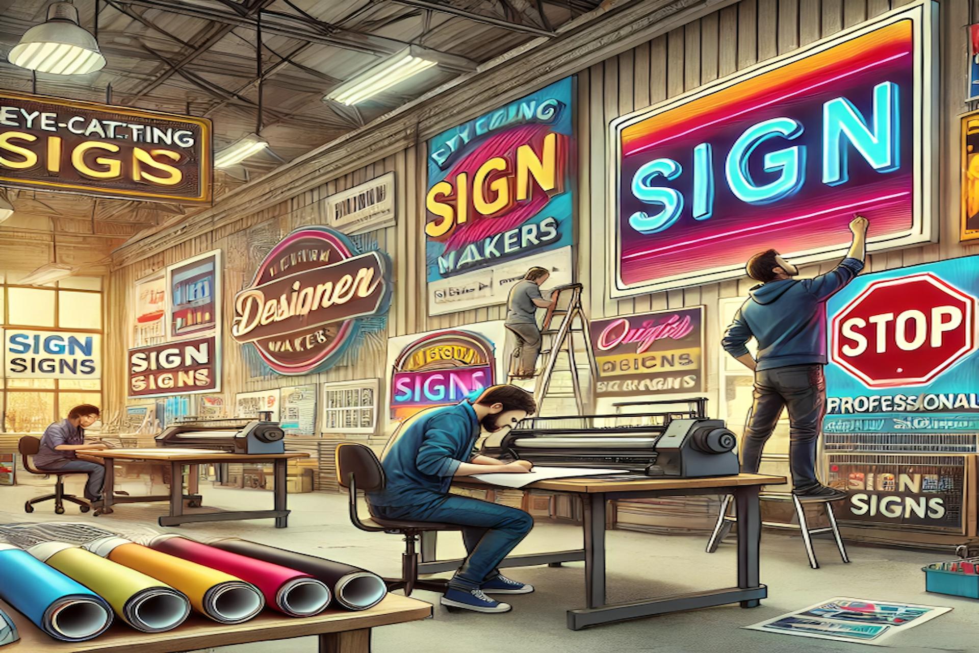 Image showcasing How to Design Eye-Catching Signs with Professional Sign Makers